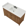 Custom image for Toasted Walnut with Matte Black Trim / White Quartz / No Mirror