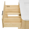 Custom image for Scandinavian Oak with Matte Black Trim / No Mirror