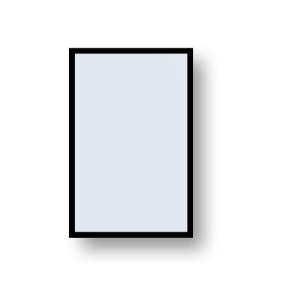 Accent Framed Mirror, Rectangle