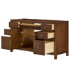 Custom image for Dark Walnut with Brushed Gold Trim / No Mirror