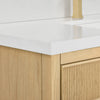 Custom image for Scandinavian Oak with Satin Bronze Trim / Giotto Quartz / No Mirror