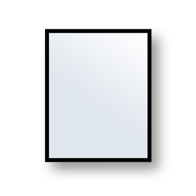 Accent Framed Mirror, Rectangle