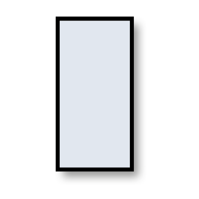 Accent Framed Mirror, Rectangle