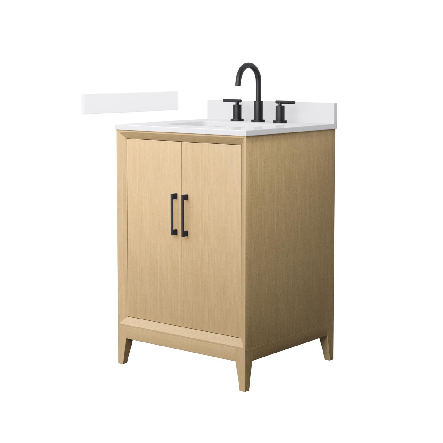 Janna Bathroom Vanity with Countertop 24 inch Single Sink 3-hole Faucet Setup
