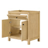 Custom image for Scandinavian Oak with Matte Black Trim / No Mirror