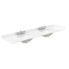 Custom image for Dark Walnut with Matte Black Trim / White Cultured Marble / No Mirror