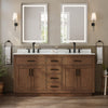 Custom image for Dark Oak with Matte Black Trim / Giotto Quartz / No Mirror