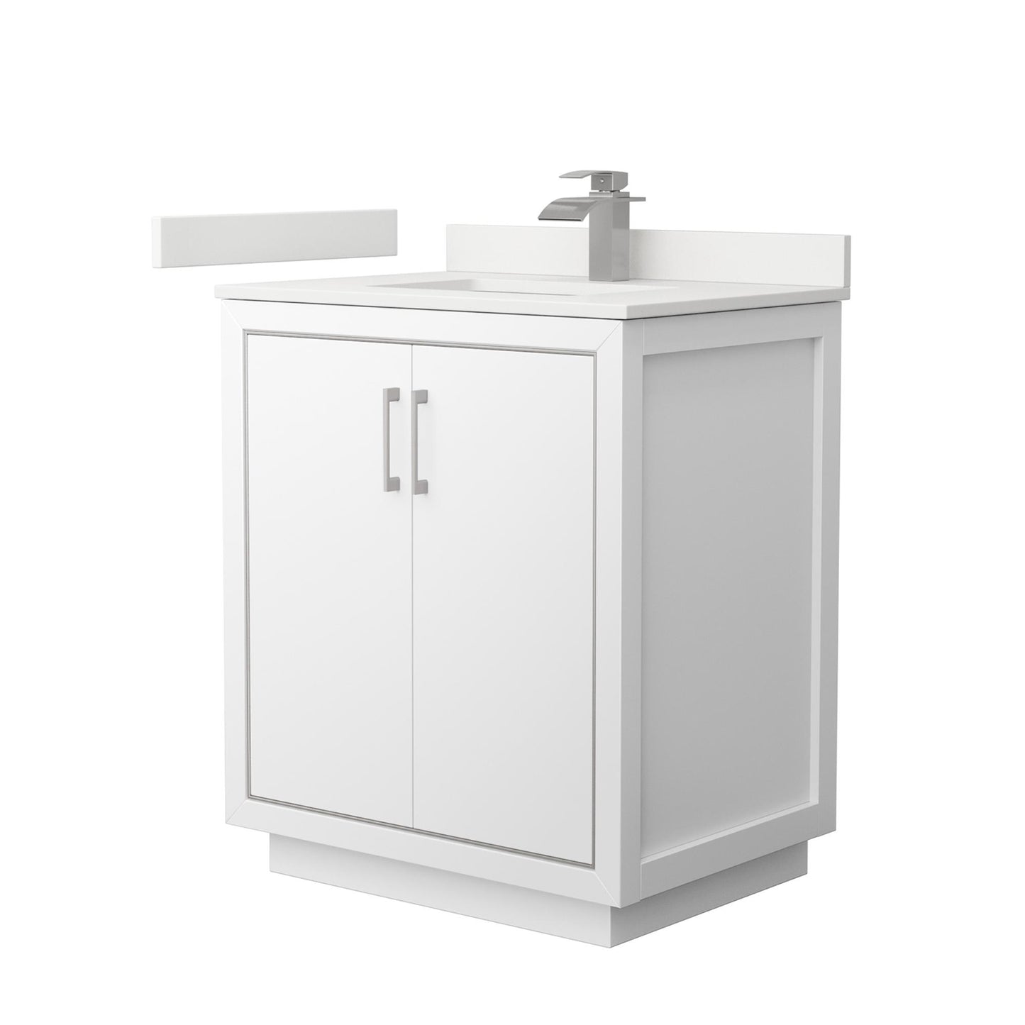 Icon Bathroom Vanity with Countertop 30 inch Single Sink Single hole Faucet Setup