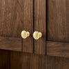 Custom image for Dark Walnut with Brushed Gold Trim