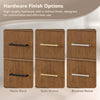 Custom image for Toasted Walnut with Brushed Nickel Trim / No Mirror