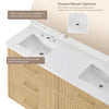Custom image for Scandinavian Oak with Brushed Nickel Trim / No Mirror