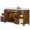 Custom image for Dark Walnut with Matte Black Trim / Carrara Cultured Marble / No Mirror