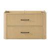 Custom image for Scandinavian Oak with Matte Black Trim / No Mirror
