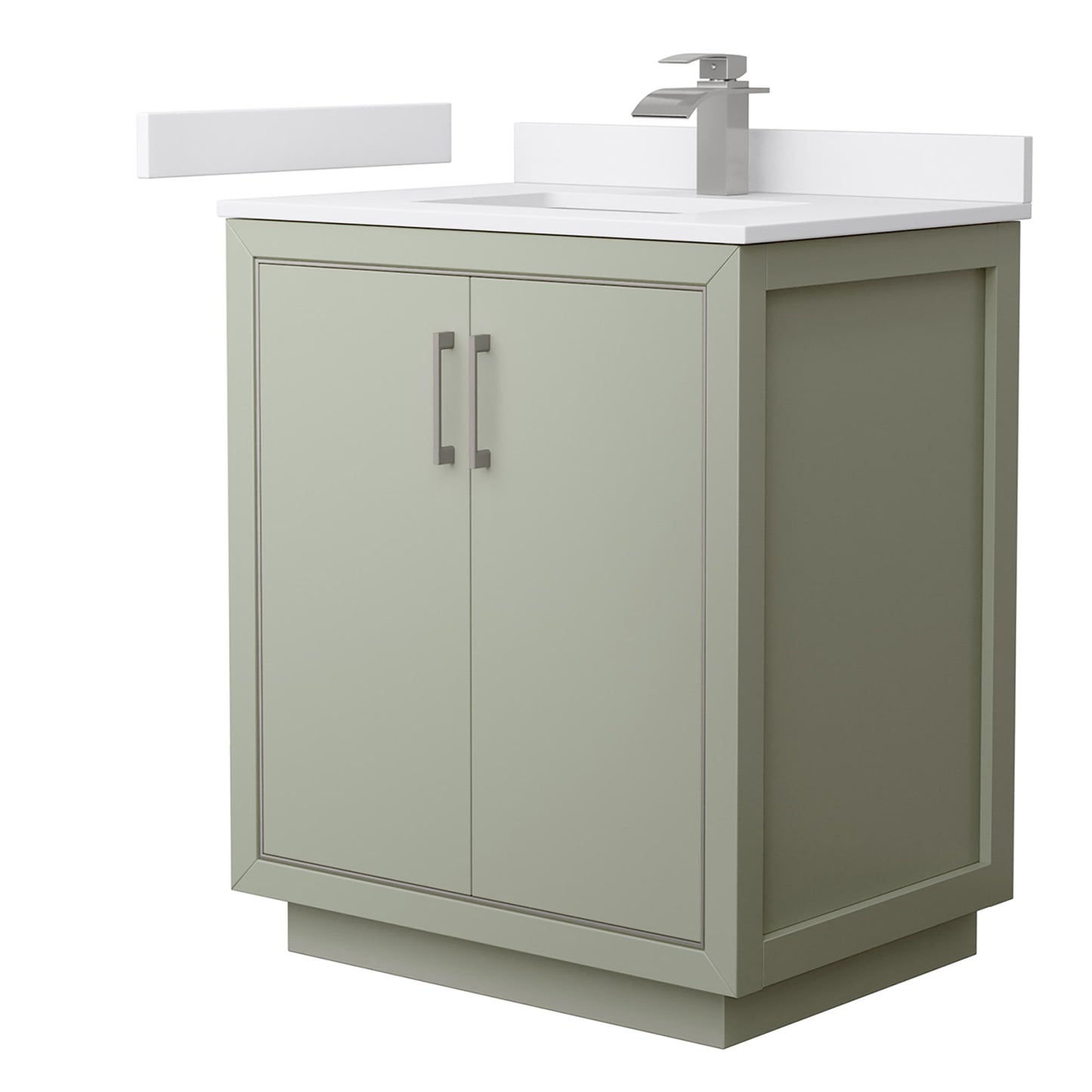Icon Bathroom Vanity with Countertop 30 inch Single Sink Single hole Faucet Setup