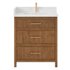 Custom image for Toasted Walnut with Satin Bronze Trim / Giotto Quartz / No Mirror