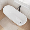 Custom image for White with Polished Chrome Trim and Matte Black Faucet / 67