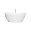 Custom image for White with Brushed Nickel Trim / 55