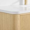 Custom image for Scandinavian Oak with Satin Bronze Trim / White Quartz / No Mirror