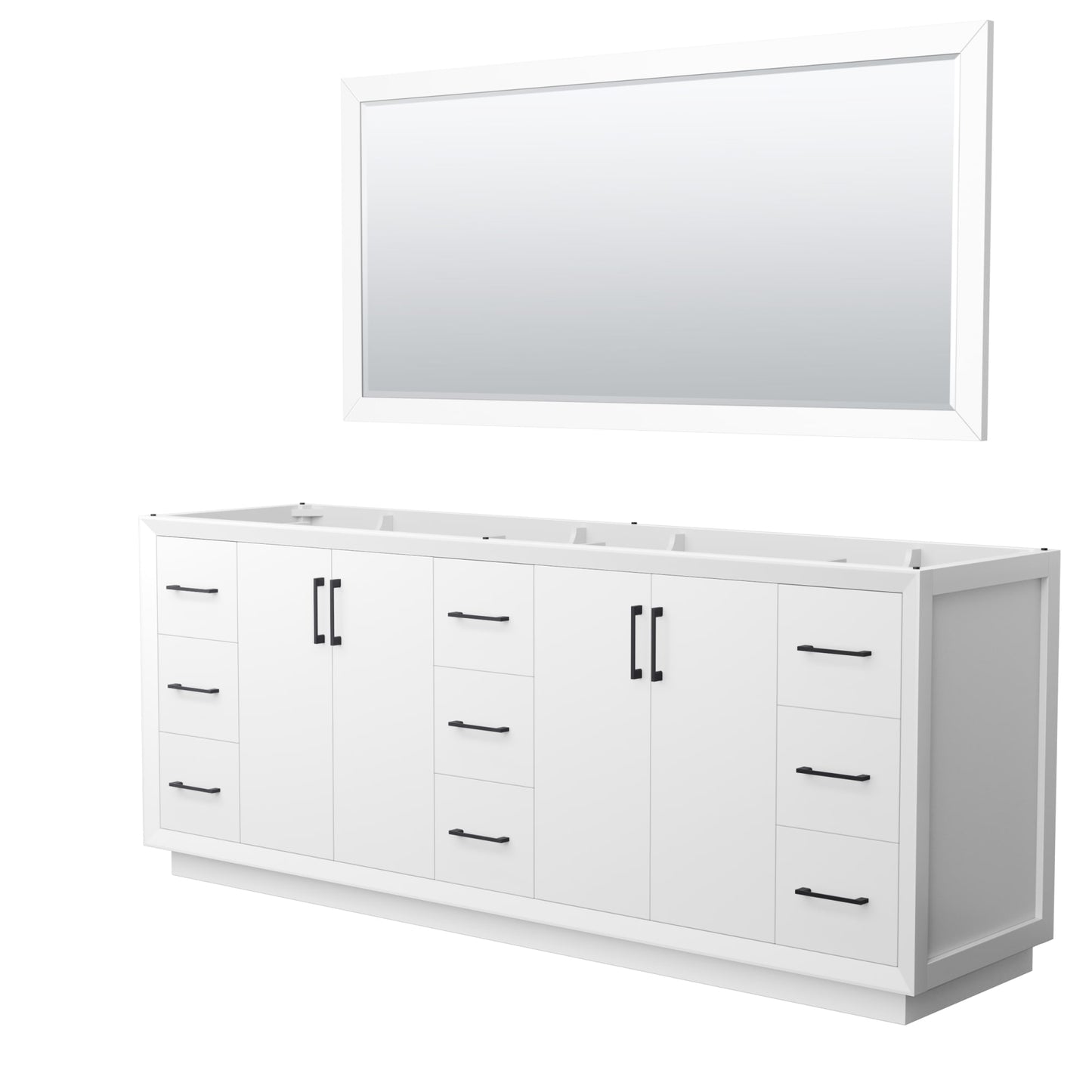 Strada Bathroom Vanity Cabinet 84 inch Double Sink