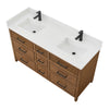 Custom image for Toasted Walnut with Matte Black Trim / White Quartz / No Mirror