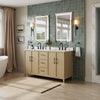 Custom image for White Oak with Matte Black Trim / White Cultured Marble / No Mirror