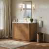 Custom image for Toasted Walnut with Satin Bronze Trim / Giotto Quartz / No Mirror