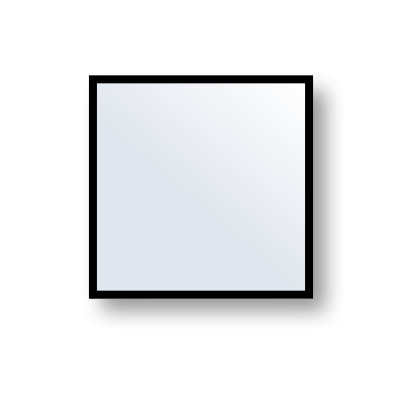 Accent Framed Mirror, Rectangle