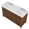 Custom image for Dark Walnut with Brushed Nickel Trim / Giotto Quartz / No Mirror
