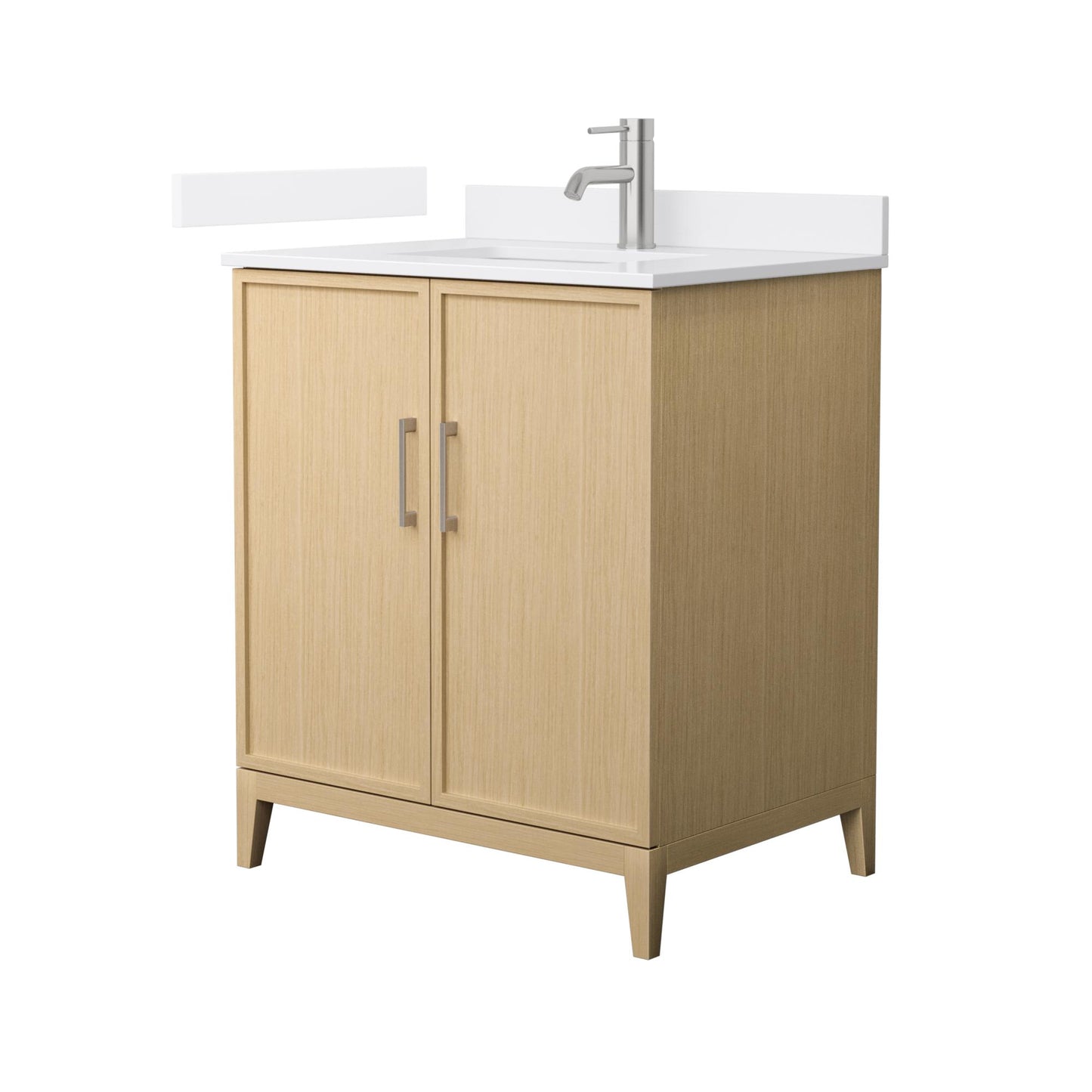Elan Bathroom Vanity with Countertop 30 inch Single Sink Single hole Faucet Setup