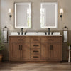 Custom image for Dark Oak with Matte Black Trim / White Quartz / No Mirror