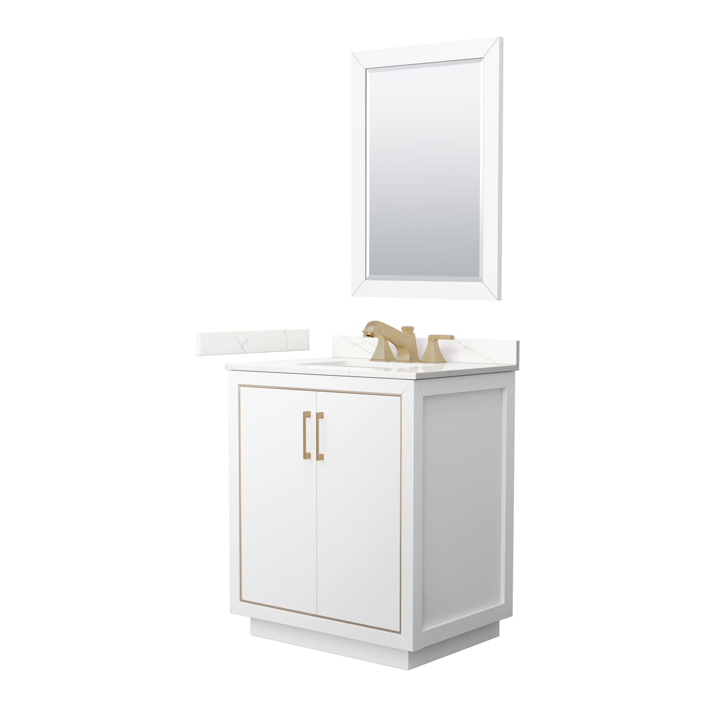 Icon Bathroom Vanity with Countertop 30 inch Single Sink 3-hole Faucet Setup