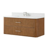 Custom image for Toasted Walnut with Brushed Nickel Trim / Giotto Quartz / No Mirror