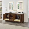 Custom image for Dark Walnut with Matte Black Trim / Carrara Cultured Marble / No Mirror
