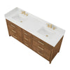 Custom image for Toasted Walnut with Satin Bronze Trim / Giotto Quartz / No Mirror