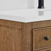 Custom image for Toasted Walnut with Matte Black Trim / Giotto Quartz / No Mirror