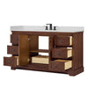 Custom image for Dark Walnut with Matte Black Trim / Giotto Quartz / No Mirror