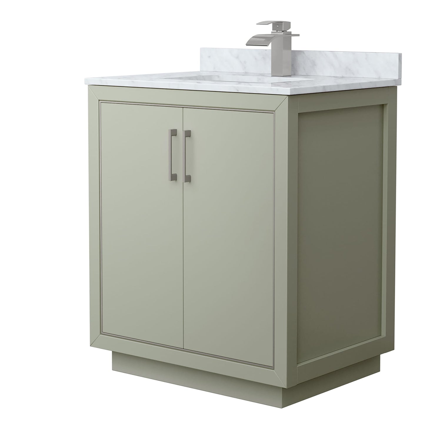 Icon Bathroom Vanity with Countertop 30 inch Single Sink Single hole Faucet Setup