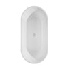 Custom image for White with Shiny White Trim and Polished Chrome Faucet / 67