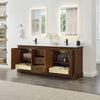 Custom image for Dark Walnut with Matte Black Trim / Giotto Quartz / No Mirror