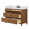 Custom image for Toasted Walnut with Matte Black Trim / Giotto Quartz / No Mirror