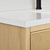 Custom image for Scandinavian Oak with Matte Black Trim / White Quartz / No Mirror