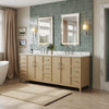 Custom image for White Oak with Brushed Nickel Trim / No Mirror