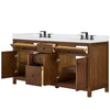 Custom image for Dark Walnut with Matte Black Trim / White Quartz / No Mirror