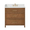 Custom image for Toasted Walnut with Satin Bronze Trim / Giotto Quartz / No Mirror