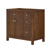 Custom image for Dark Walnut with Brushed Nickel Trim / No Mirror