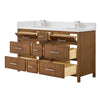Custom image for Toasted Walnut with Brushed Nickel Trim / Giotto Quartz / No Mirror