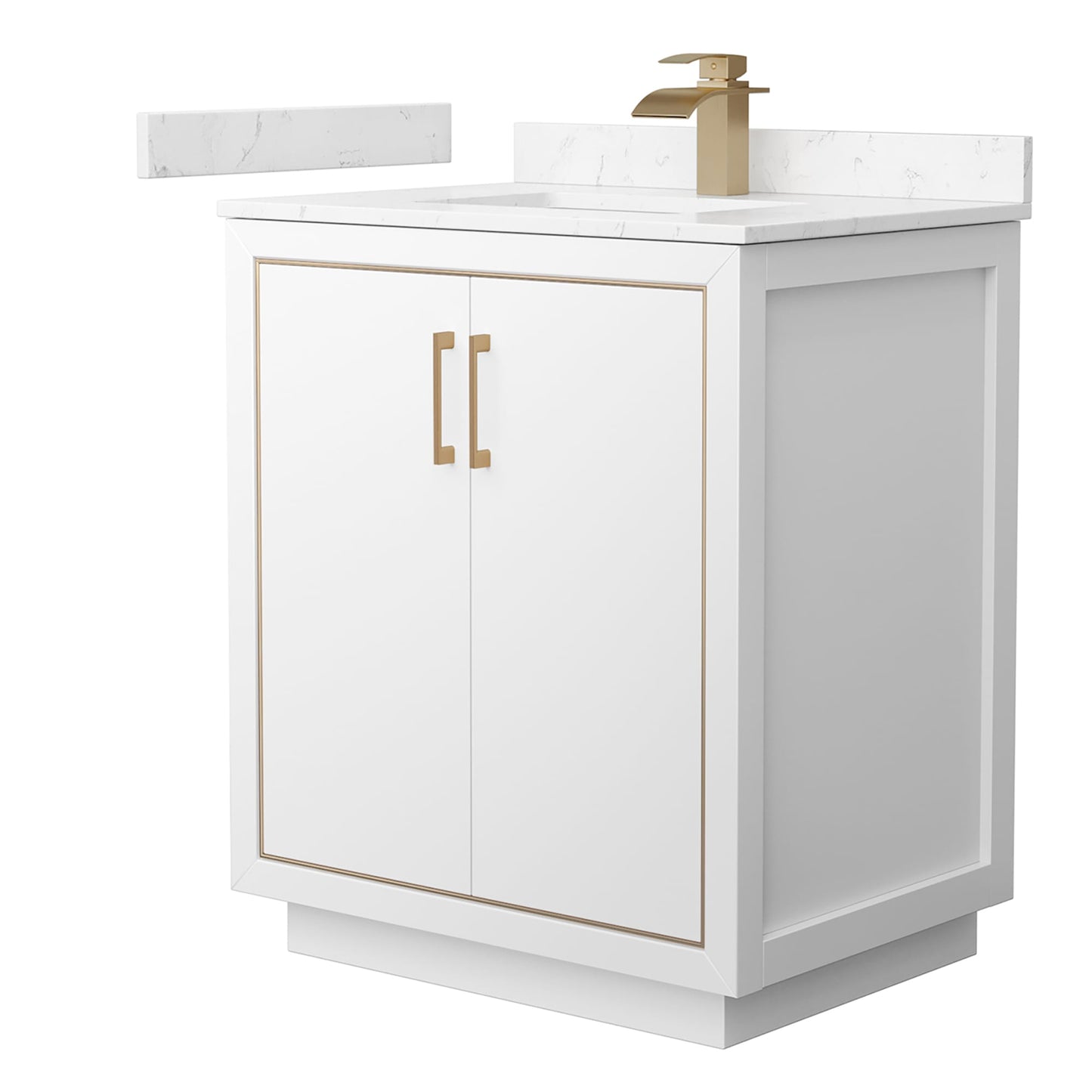 Icon Bathroom Vanity with Countertop 30 inch Single Sink Single hole Faucet Setup