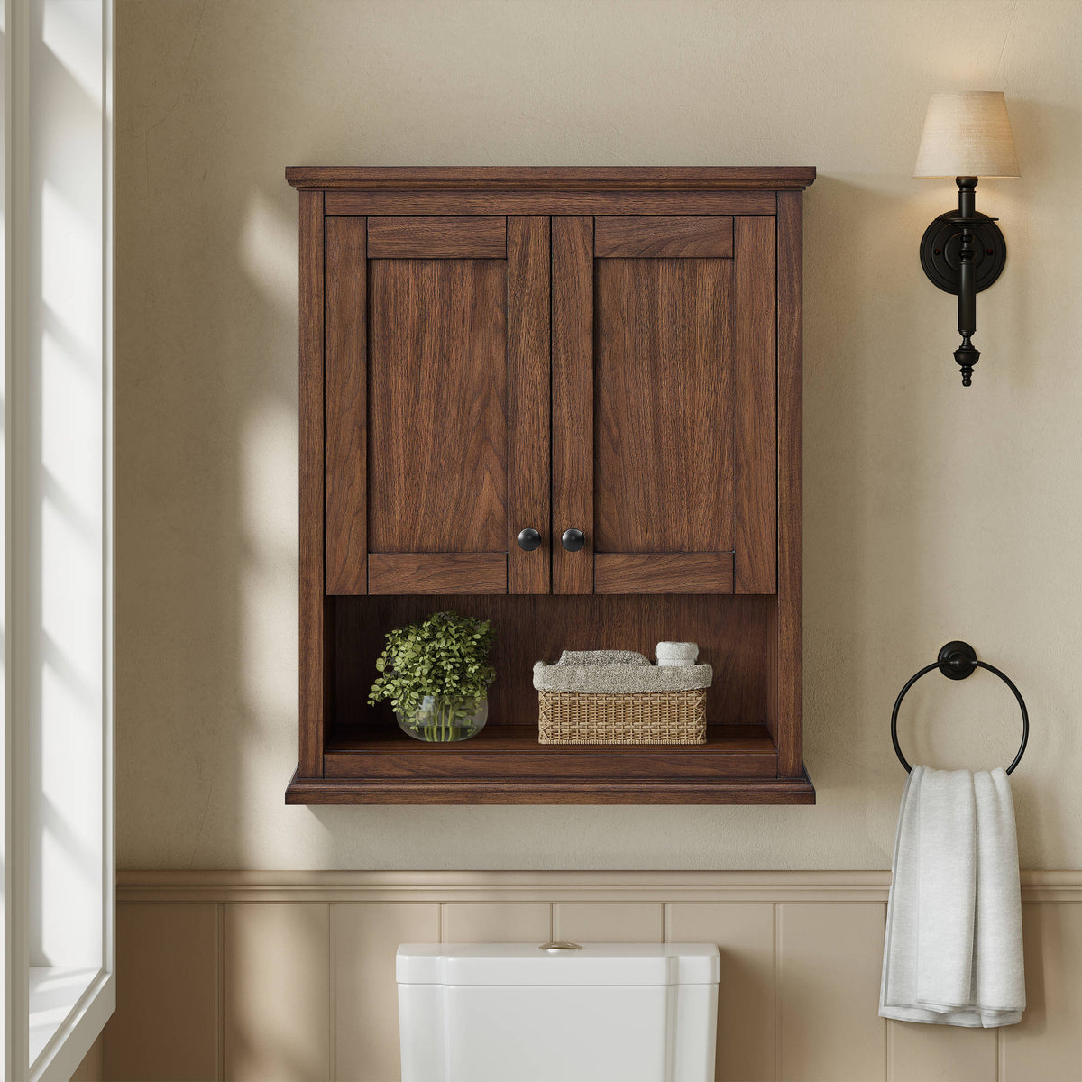 Avery Over the Toilet Storage Wall Cabinet