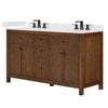 Custom image for Dark Walnut with Matte Black Trim / Carrara Cultured Marble / No Mirror