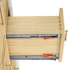 Custom image for Scandinavian Oak with Satin Bronze Trim / White Quartz / No Mirror